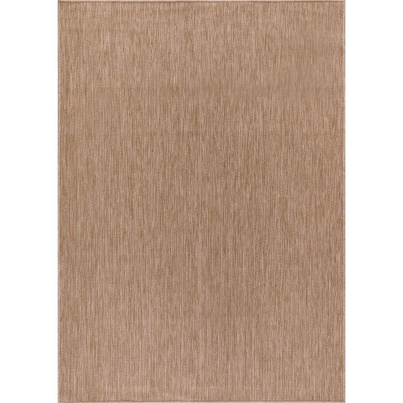 CAMILSON Sunshine Solid Jute 5 ft. x 7 ft. Indoor Outdoor Area Rug CM-OUT60126-JUTE-5×7