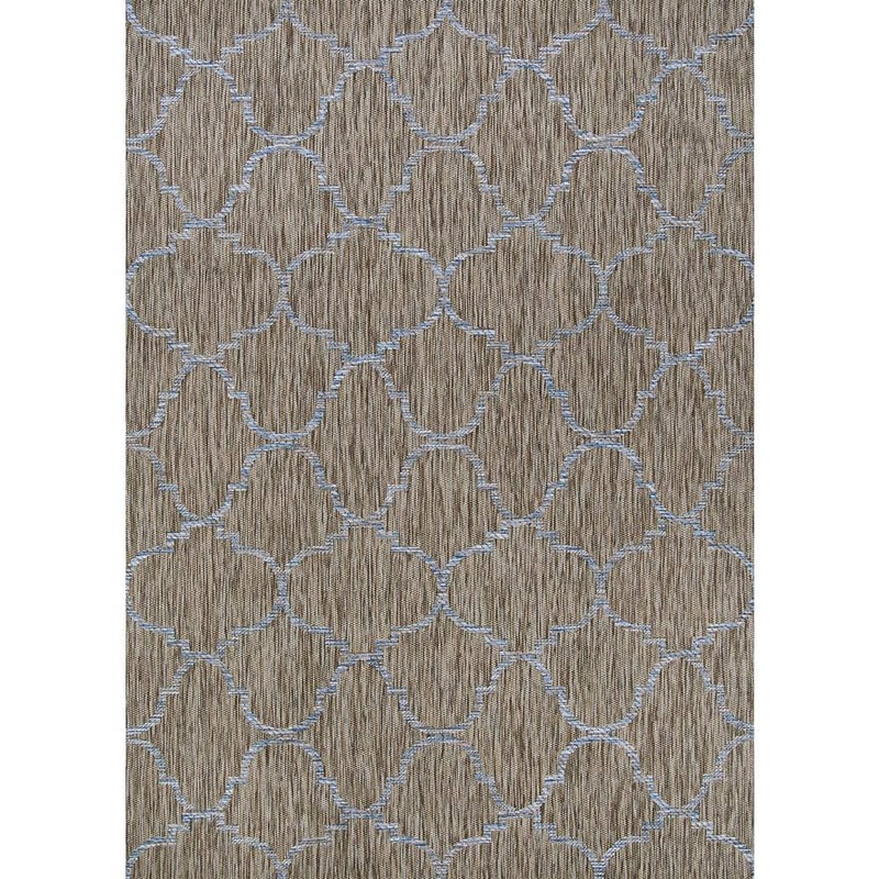 Couristan Charm Thornbury Sand-Ivory 7 ft. x 10 ft. Indoor/Outdoor Area Rug 25512055064096T
