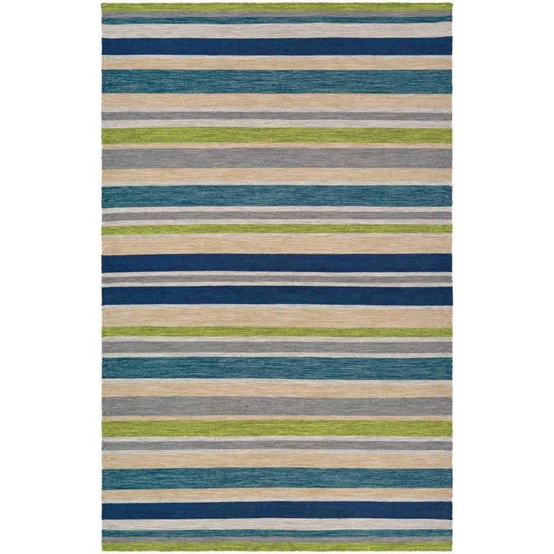 Couristan Cottages Alki Ocean Shades 8 ft. x 10 ft. Indoor/Outdoor Area Rug 51243298080100T