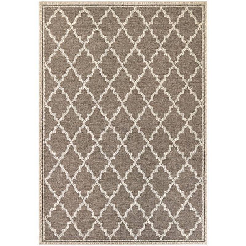 Couristan Monaco Ocean Port Taupe-Sand 9 ft. x 13 ft. Indoor/Outdoor Area Rug 78811037086130T