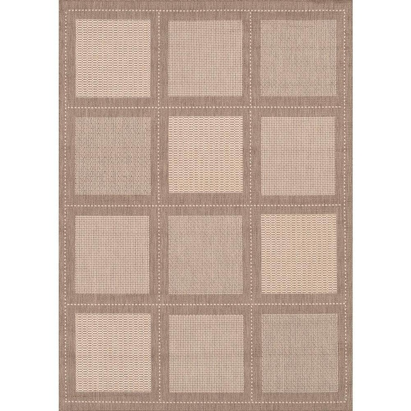 Couristan Recife Summit Natural-Cocoa 2 ft. x 4 ft. Indoor/Outdoor Area Rug 10433000018037T