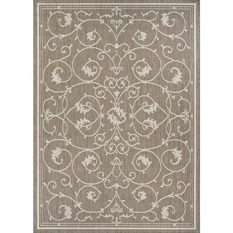 Couristan Recife Veranda Champagne-Taupe 8 ft. x 11 ft. Indoor/Outdoor Area Rug 15832312076109T