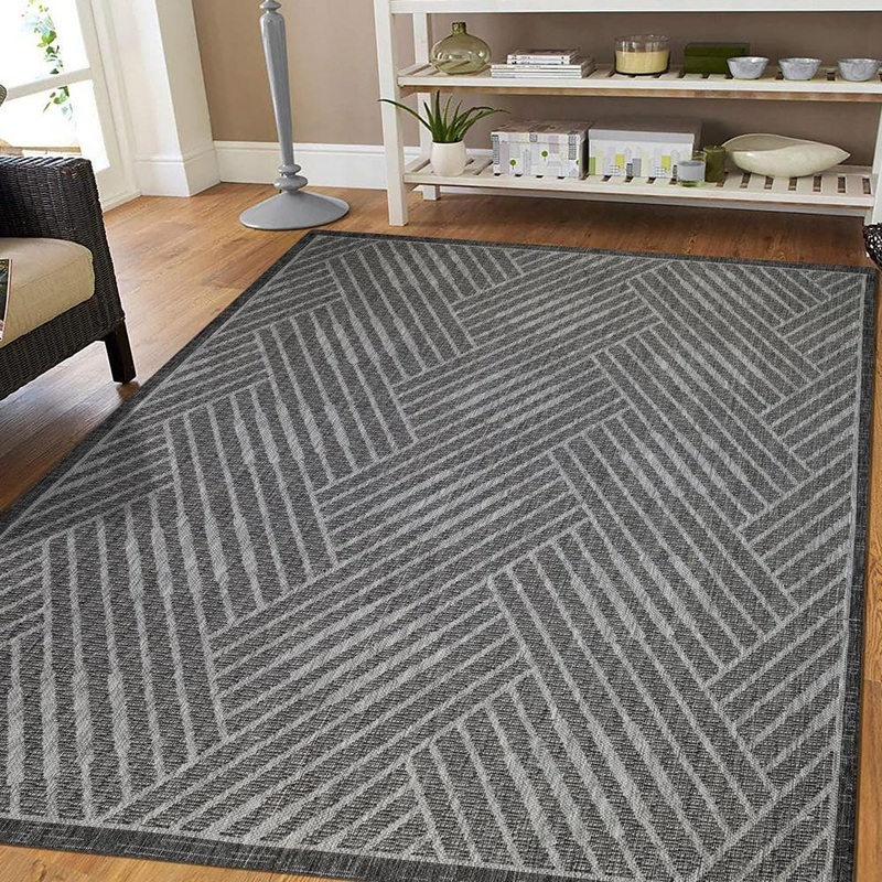 Amer Rugs Maryland 2 ft. X 3 ft. Fossil Gray Geometric Area Rug MRY20203