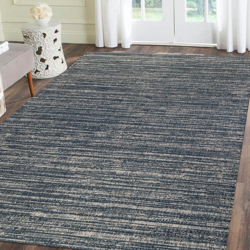 Amer Rugs Maryland 3 ft. X 8 ft. Blue Striped Area Rug MRY82408