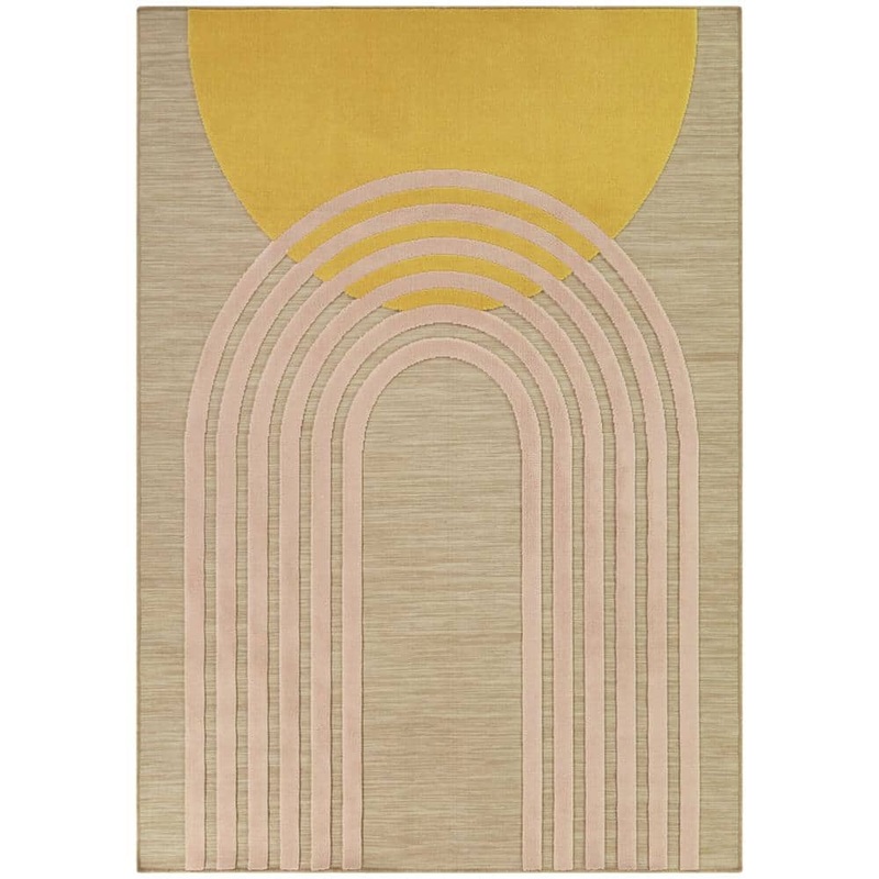 BALTA Campion Saffron 8 ft. x 10 ft. Geometric Indoor/Outdoor Area Rug 3116282