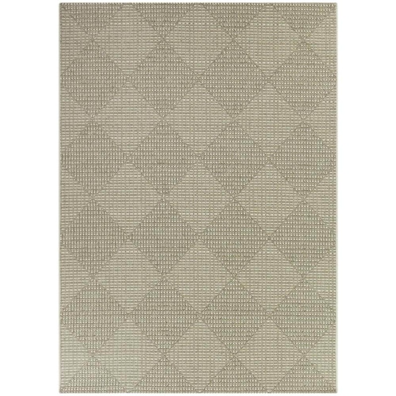 BALTA Chasewood White 8 ft. x 10 ft. Geometric Indoor/Outdoor Area Rug 3116375