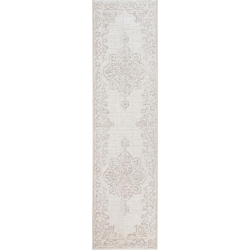 BALTA Elmas Taupe 2 ft. x 7 ft. Indoor/Outdoor Runner Rug 3003552
