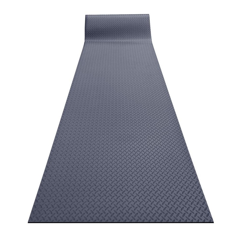 RHINO MATS Non-Conductive Insulating Switchboard Mat, Class 2, Black, 48 in. x 96 in., ASTM D178, Indoor/Outdoor Diamond Surface SB448DX8