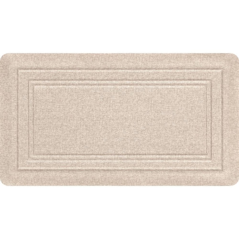StyleWell Leatherette Beige 20 in. x 36 in. Anti-Fatigue Non-Slip Indoor Comfort Mat 60451300220×36
