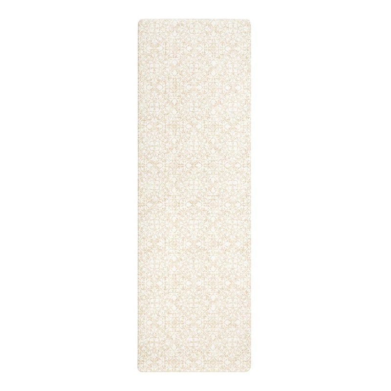 TOWN&COUNTRY LIVING Basic Comfort Plus Vintage Medallion Beige 18 in. x 55 in. Anti Fatigue Mat 1A-26782-150