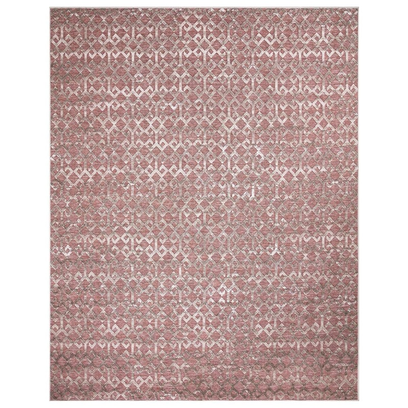 Unbranded Ikat Rust 8 ft. x 10 ft. Indoor/Outdoor Area Rug 87307