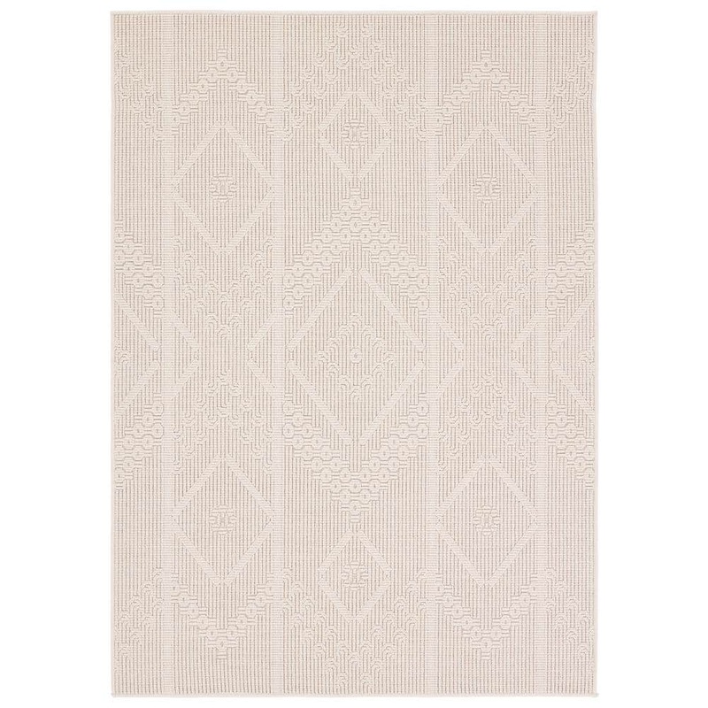 VIBE BY JAIPUR LIVING Vibe Cardinal Cream 8 ft. x 10 ft. Medallion Polypropylene Indoor/Outdoor Area Rug RUG157313