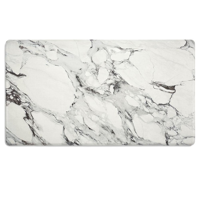 CHRISTIAN SIRIANO NEW YORK Cook N Comfort Marble Gray 20 in. x 36 in. Anti Fatigue Kitchen Mat 2A-CNCM-451