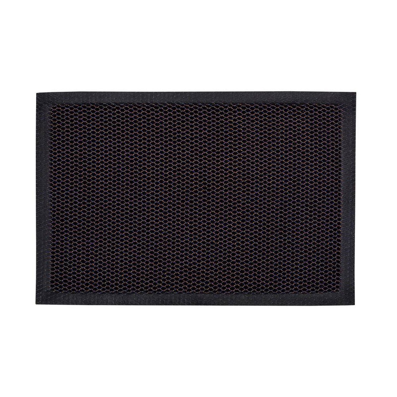 Floortex Doortex Meshmat Entrance Mat, Metallic Blue / Orange-16 in. x 24 in. NREMFLYV0017