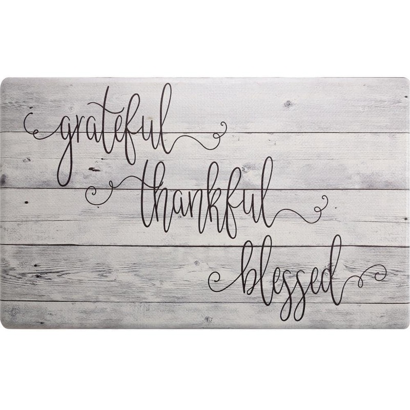 Home Dynamix Cozy Living Grateful Thankful Modern Farmhouse Grey 17.5