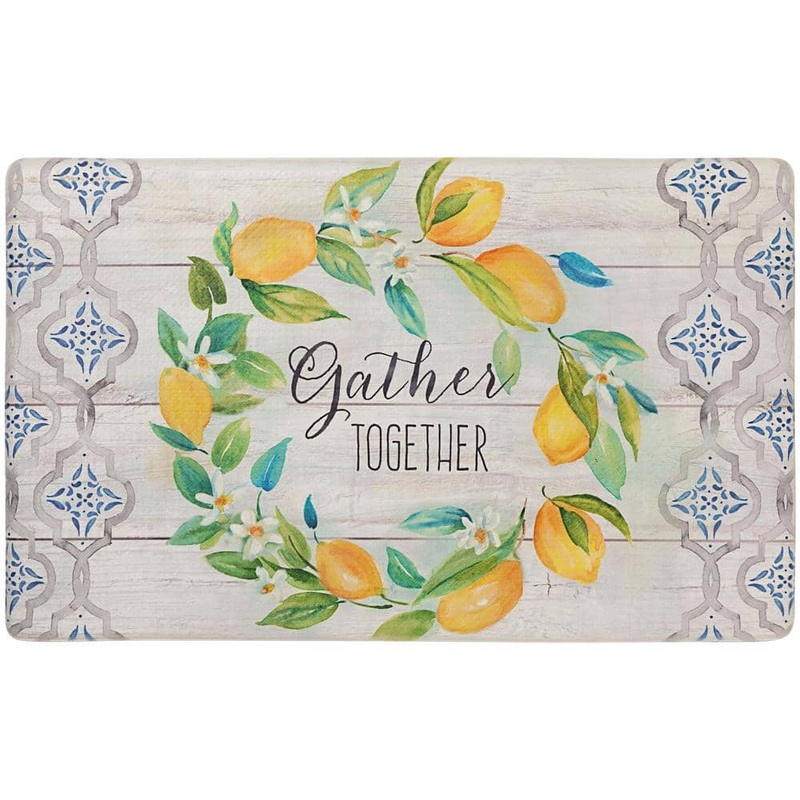 Home Dynamix Cozy Living Lemon Wreath Gather Together Grey 20