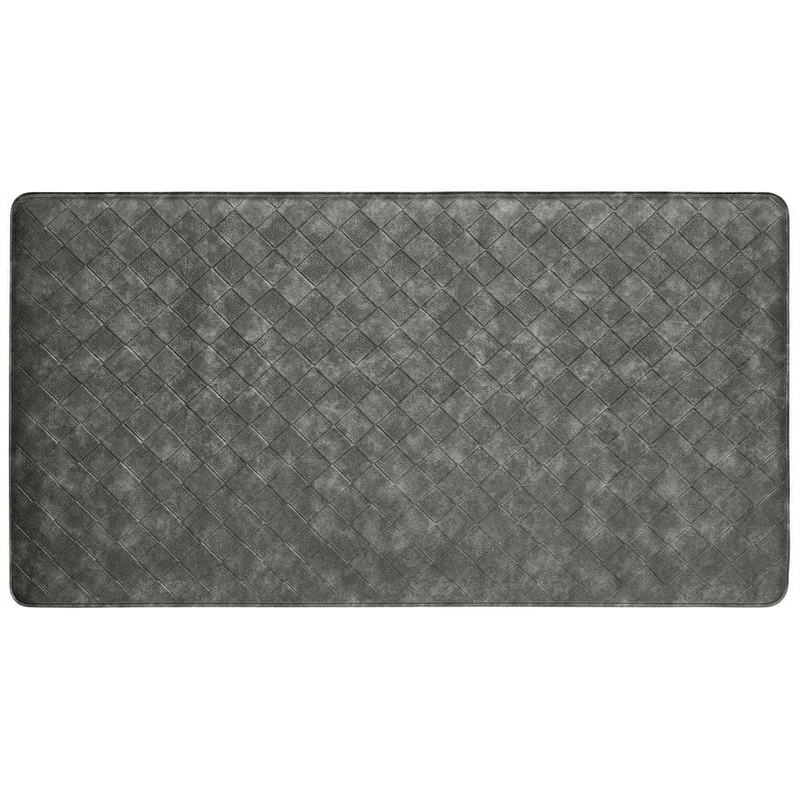 Home Dynamix Trenton Solace Gray 17 in. x 39 in. Anti Fatigue Kitchen Mat 20-TRKM-839