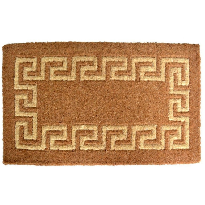 HomeRoots 30 in. x 18 in. Brown Coir Outdoor Door Mat 2000573932