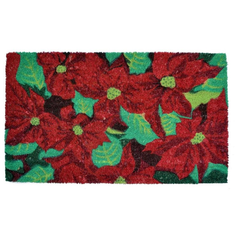HomeRoots Multi-Colored 30 in. x 18 in. Coir Non-Slip Indoor/Outdoor Door Mat 2000555524
