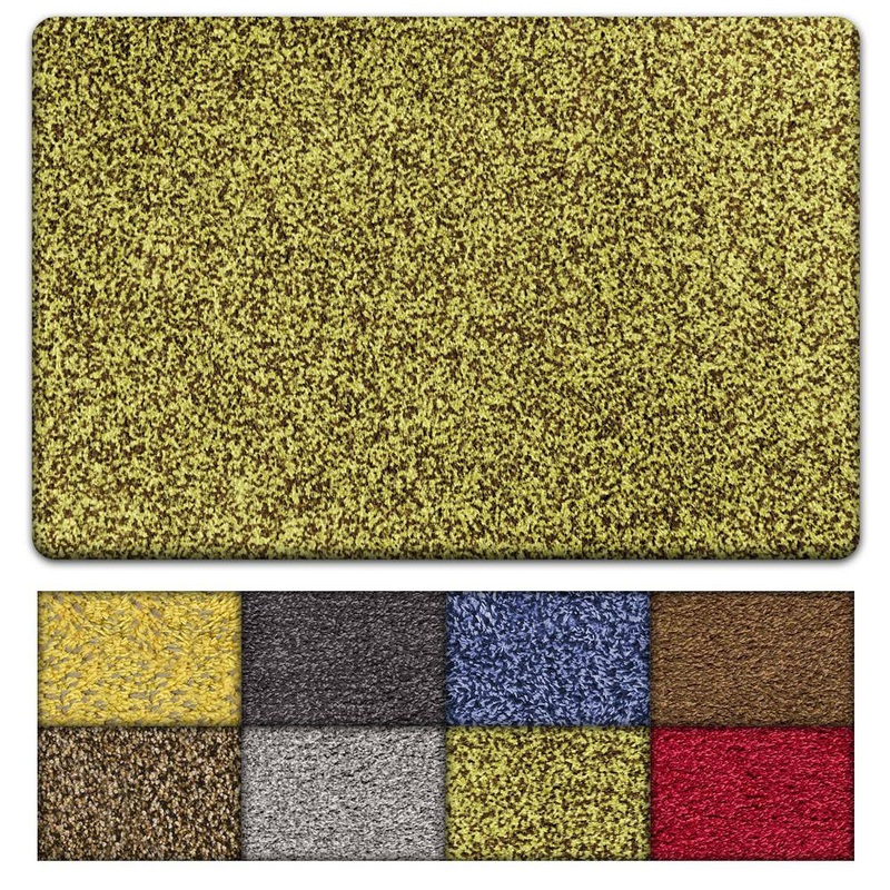 Kaluns Solid Front Doormat, Super Absorbent. 24 in X 36 in (Light Brown / Yellow) 24X36-LTBR-HD