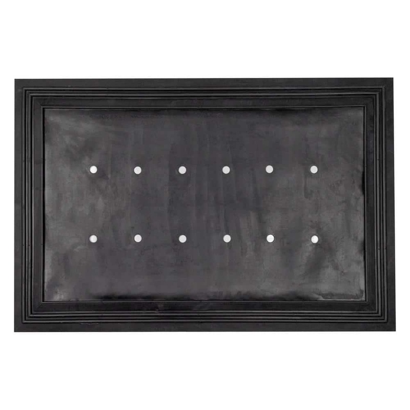MSI Black Bevel 24 in. x 36 in. Rubber Door Mat Tray W-FRBEVEL24X36