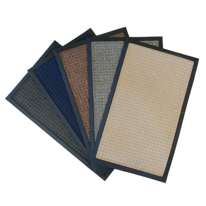 Rubber-Cal Nottingham Blue 18 in. x 30 in. Rubber Backed Carpet Mat 03-199-ZWBL
