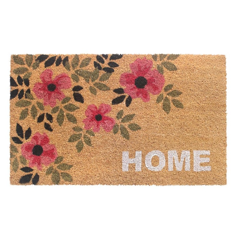RugSmith Home Pink Floral Multi 30in. x 18in. Door Mat DM11382