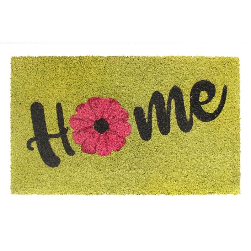 RugSmith Home Pink Flower Multi 30in. x 18in. Door Mat DM11344