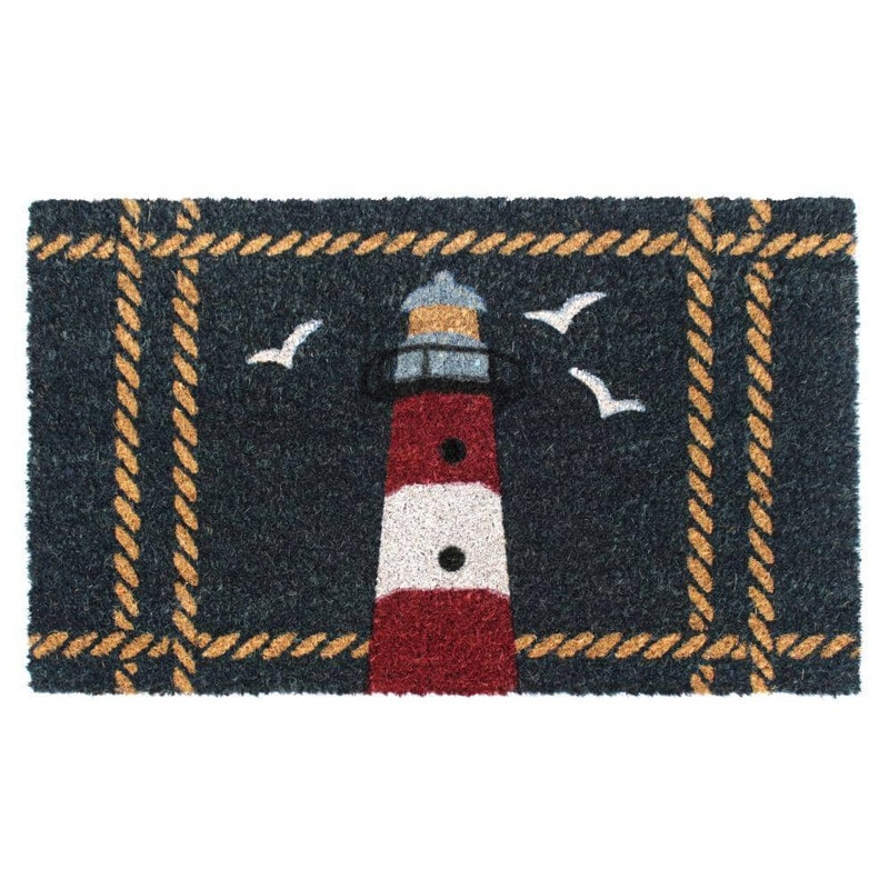RugSmith Multi Light House Rope 18 in. x 30 in. Doormat DM9174