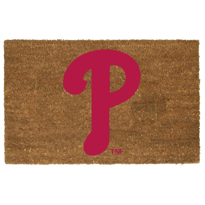 The Memory Company Philadelphia Phillies 19.5 in. x 29.5 in. Coir Fiber Colored Logo Door Mat MLB-PPH-1689
