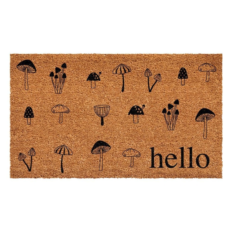 Calloway Mills 17 in. x 29 in. Mushroom Hello Doormat 112221729