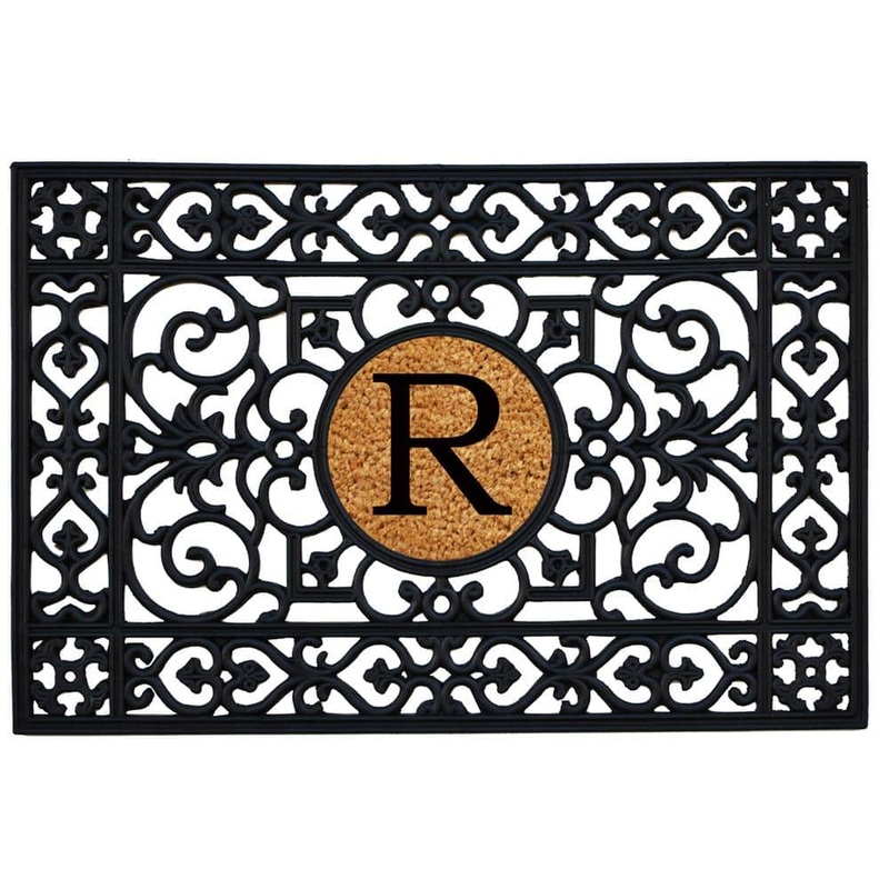 Calloway Mills 24 in. x 36 in. Rubber Monogrammed R Door Mat 160012436R