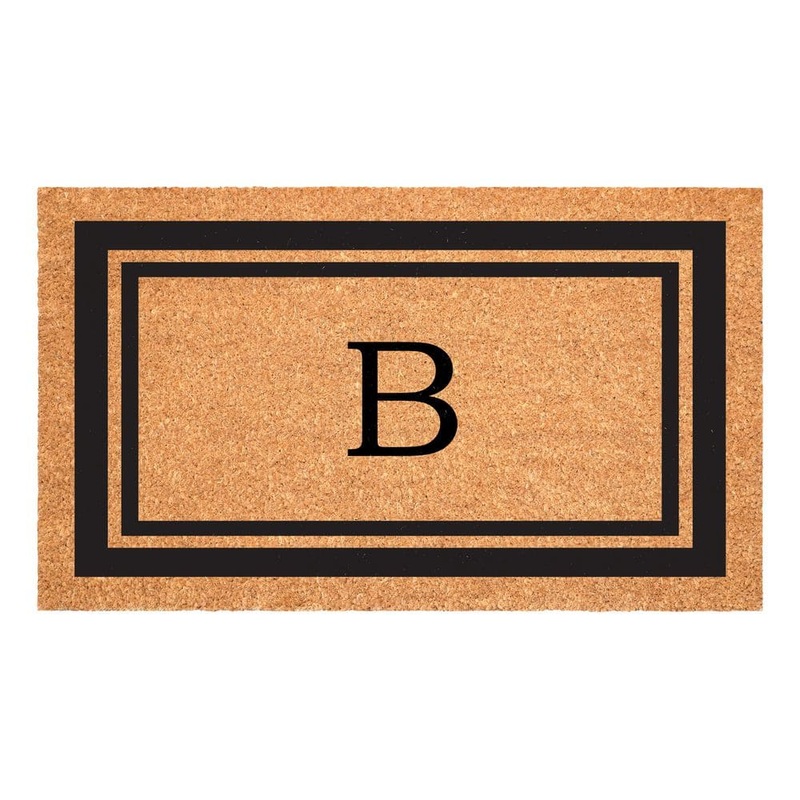 Calloway Mills Black Border Door Mat 24 in. x 36 in. Monogram B Door Mat 152962436B