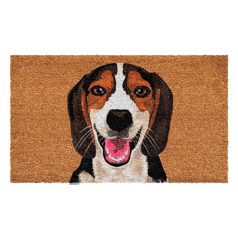 Calloway Mills Brown White Beagle Doormat 17