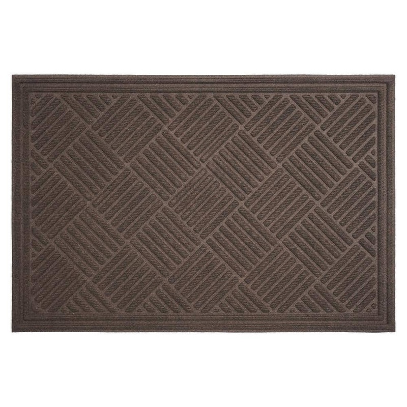 Calloway Mills Chess Ribbed Brown 48 in. x 72 in. Indoor/Outdoor Doormat 113230406