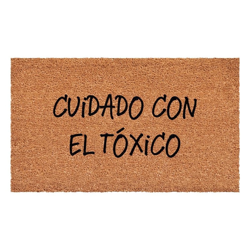 Calloway Mills Cuidado Con El Toxico Spanish Multi-Colored 17 in. x 29 in. Indoor or Outdoor Doormat 113451729