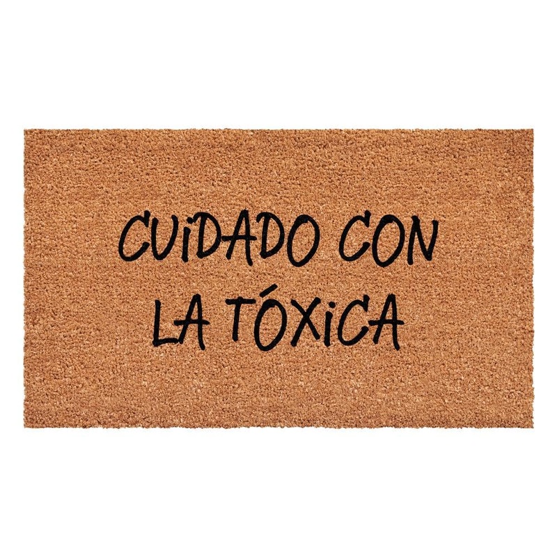 Calloway Mills Cuidado Con La Toxica Spanish Multi-Colored 17 in. x 29 in. Indoor or Outdoor Doormat 113441729
