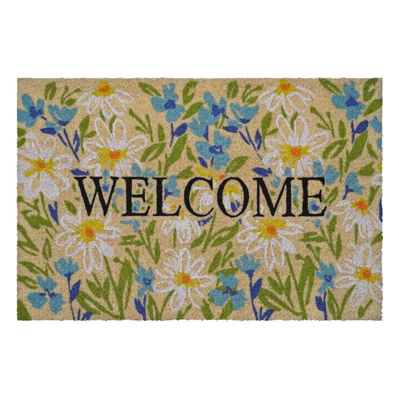 Calloway Mills Field of Daisy Welcome Doormat 36 in. x 72 in. 112853672