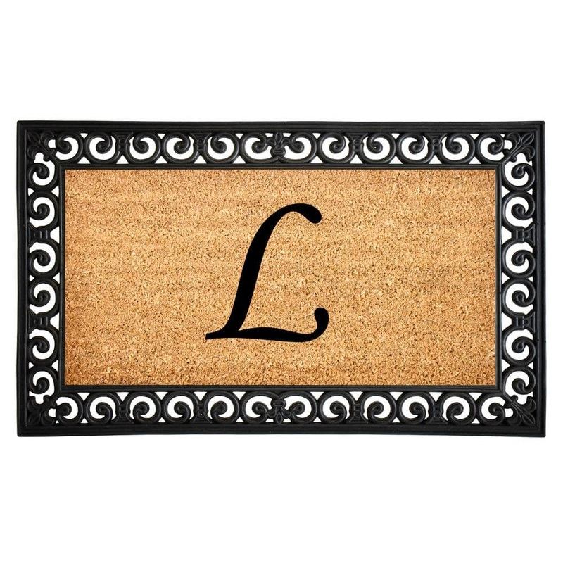 Calloway Mills Gabriel 18 in. x 30 in. Monogrammed (Letter L) Door Mat 104131830L