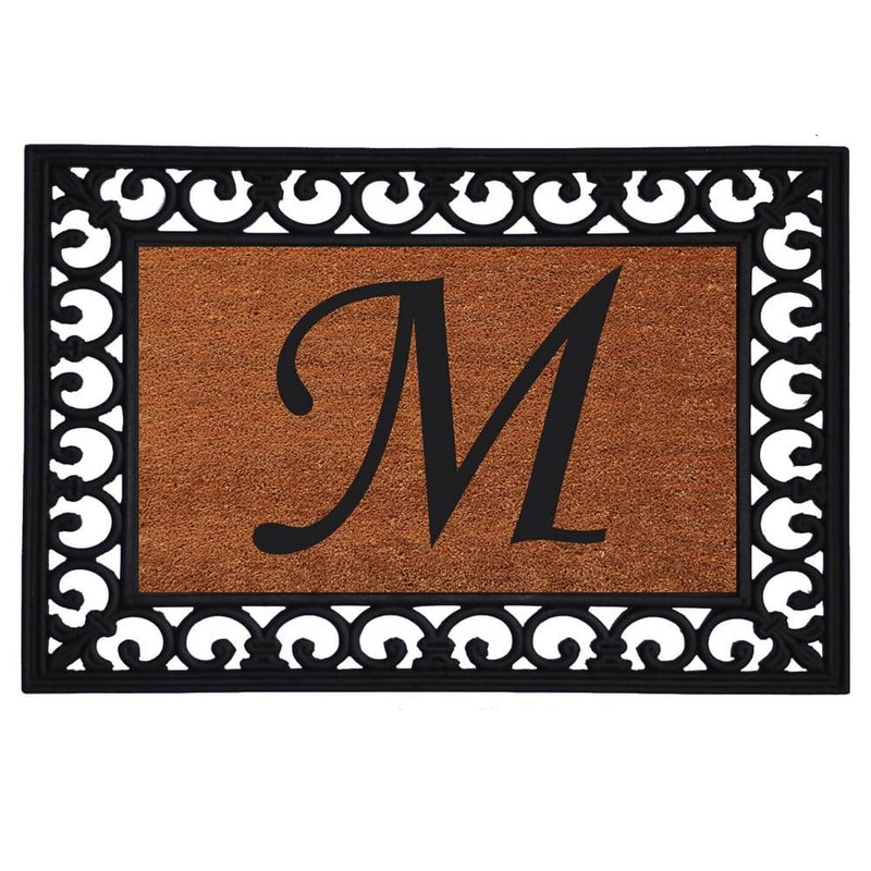 Calloway Mills Monogram Insert Door Mat 19 in. x 25 in. (Letter M) 180041925M