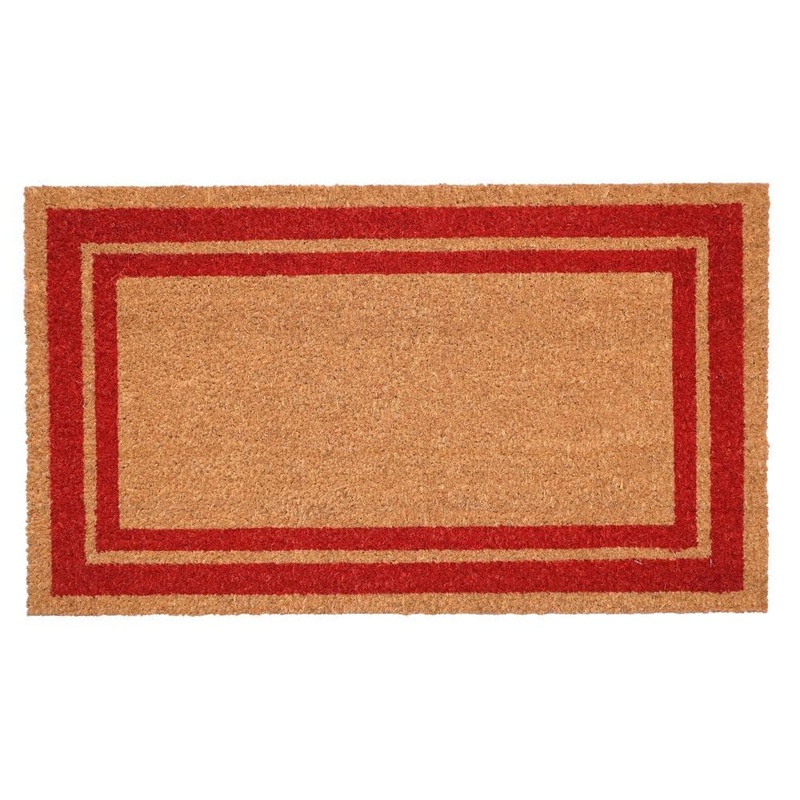 Calloway Mills Red Border Doormat 24