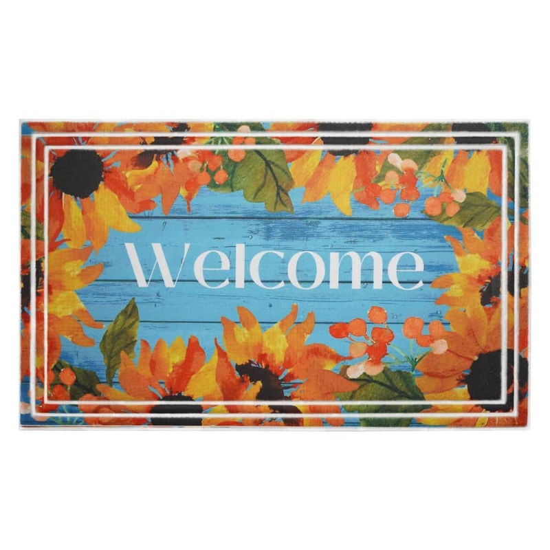 Calloway Mills Sunflower Welcome Multi-Colored 18 in. x 30 in. Indoor/Outdoor Doormat 113001830