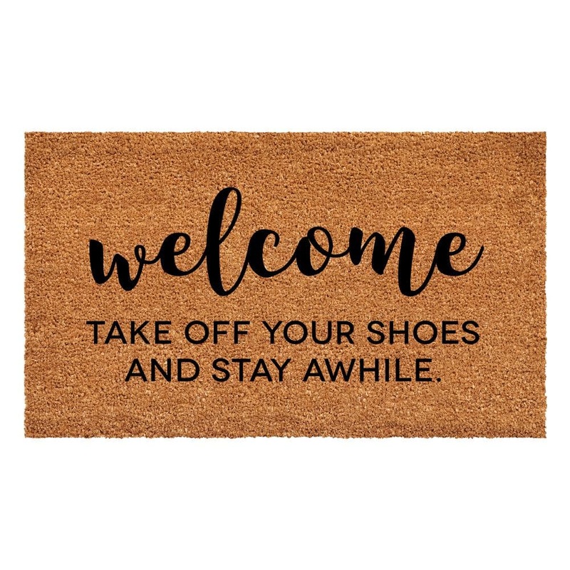 Calloway Mills Take Off Your Shoes and Stay A while Doormat, 24