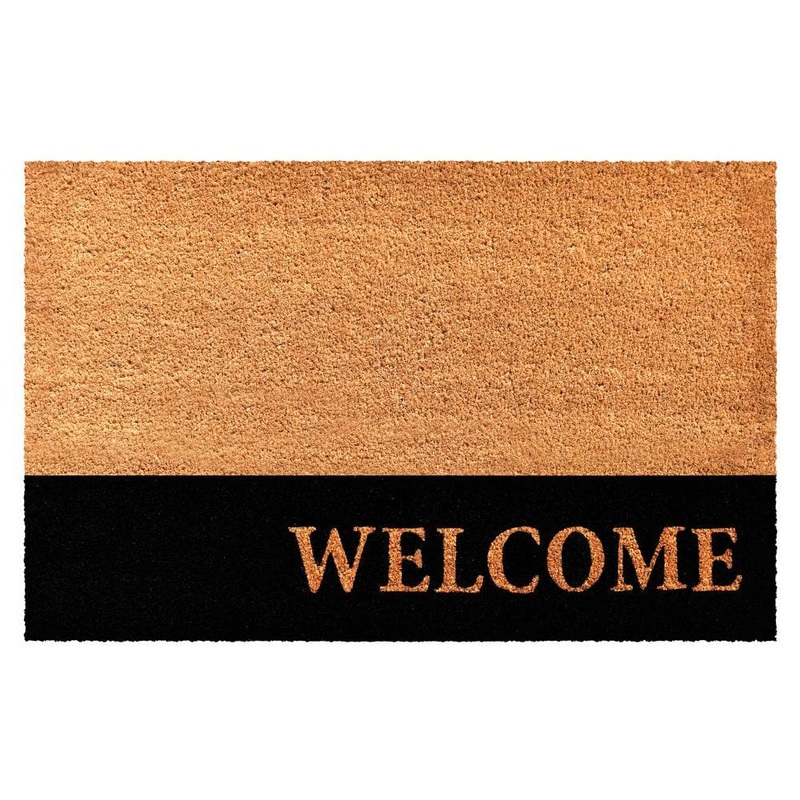 Calloway Mills Welcome Black Stripe Doormat, 24