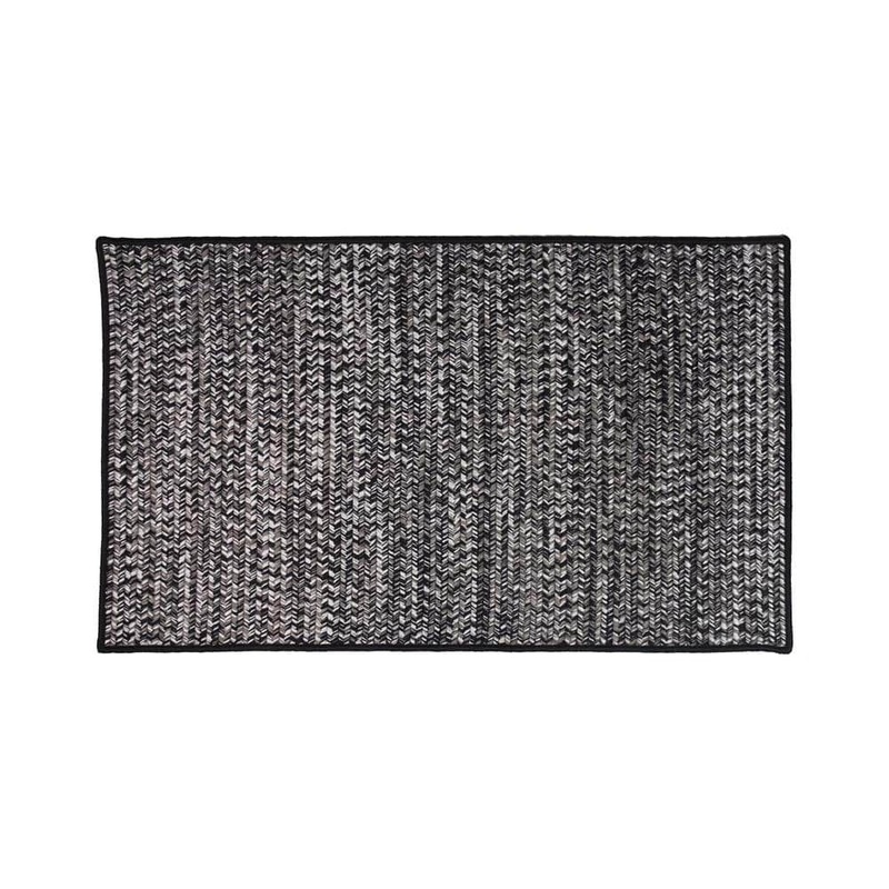 Colonial Mills Crestwood Tweed Ash Black 40 in. x 60 in. Polypropylene Door Mat CR12R040X060S