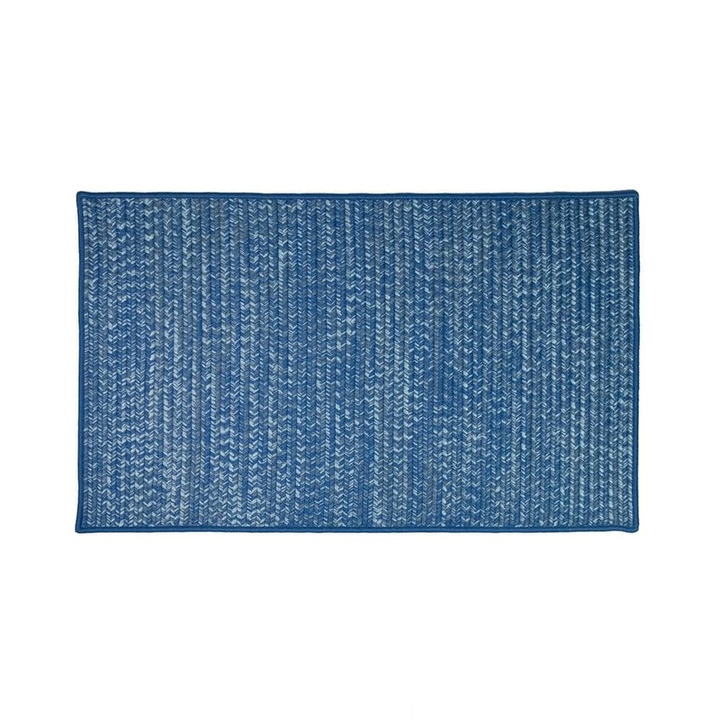 Colonial Mills Crestwood Tweed Highland Blue 35 in. x 54 in. Polypropylene Door Mat CR24R035X054S