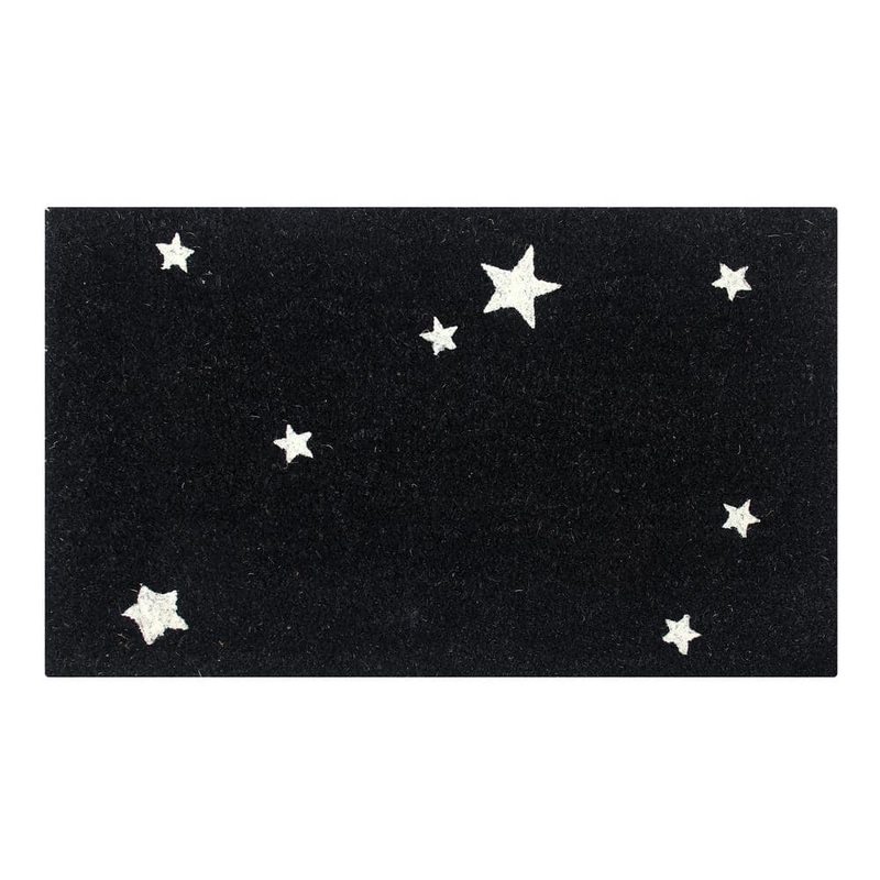 Better Trends Glow Coir 18 in. x 30 in. 100% Coir Glowing Star Door Mat CO1830GLOST