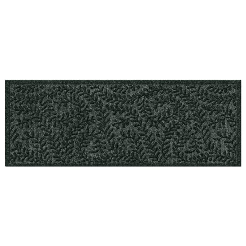 Bungalow Flooring WaterHog Boxwood Evergreen 22 in. x 60 in. PET Polyester Indoor Outdoor Doormat Runner 20378592260
