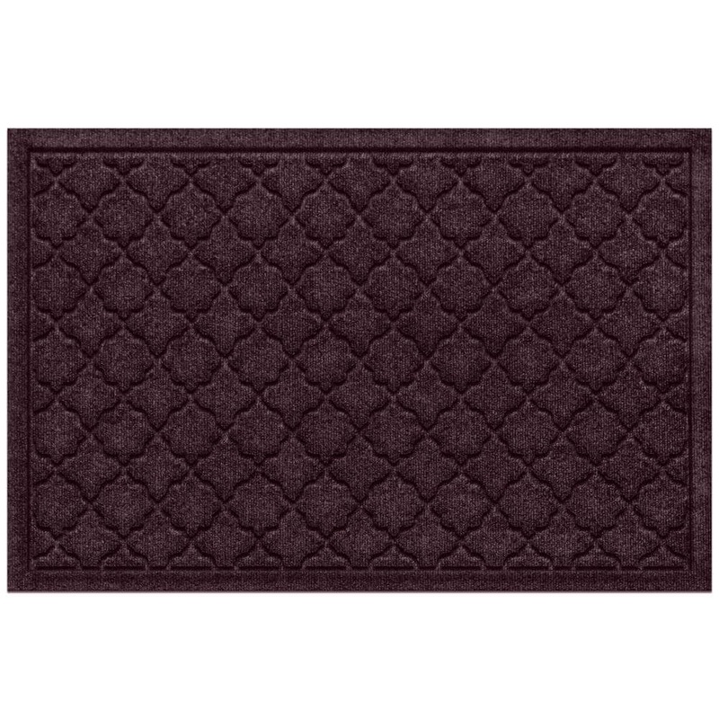 Bungalow Flooring Waterhog Cordova 23 in. x 35 in. PET Polyester Indoor Outdoor Mat Bordeaux 20326600023