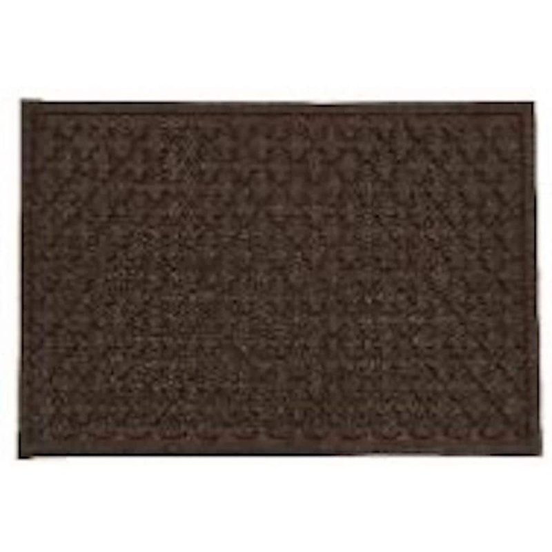 Unbranded Aqua Thirst Walnut 2.5 ft. x 4 ft. PET Estate Door Mat QF3048QMO